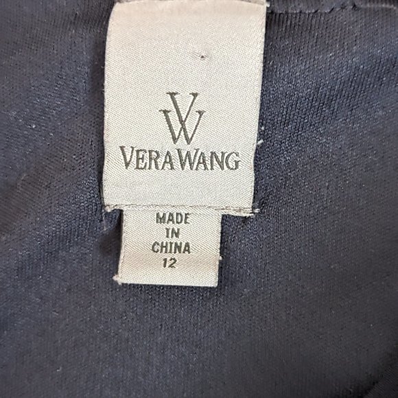 Vera Wang Sleeveless Draped/Ruched Dress *Please Read for Flaws - Picture 6 of 15